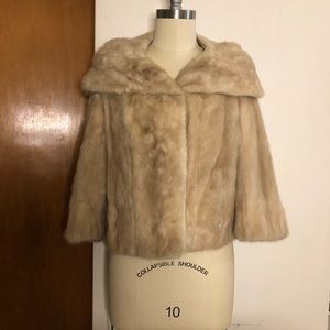 Genuine Mink Swears and Wells Vintage Fur Coat Canadian Made